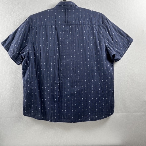 Johnston & Murphy Men's 2X Short Sleeve Button Up Casual Blue w Airplanes - Picture 4 of 9